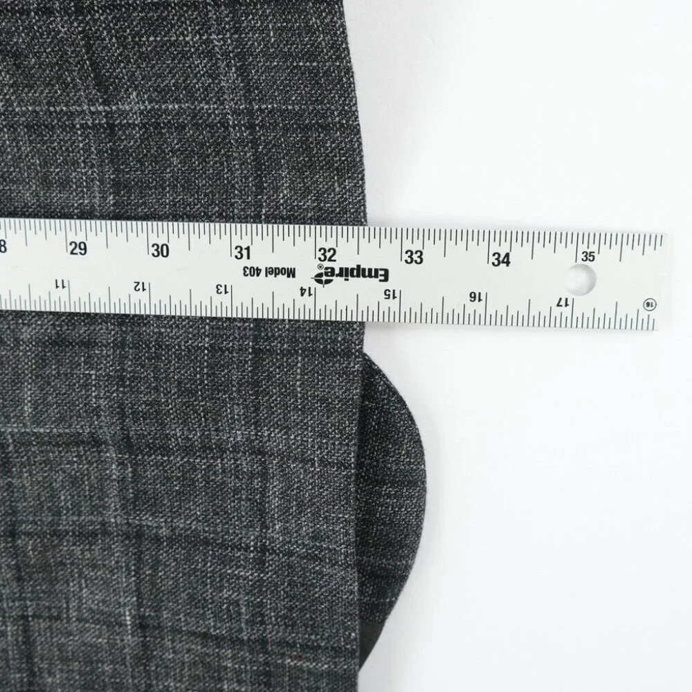 Modern Hickey Freeman Custom Sport Coat Men 53R Knit Wool USA Suit Jacket Gray - Picture 10 of 12
